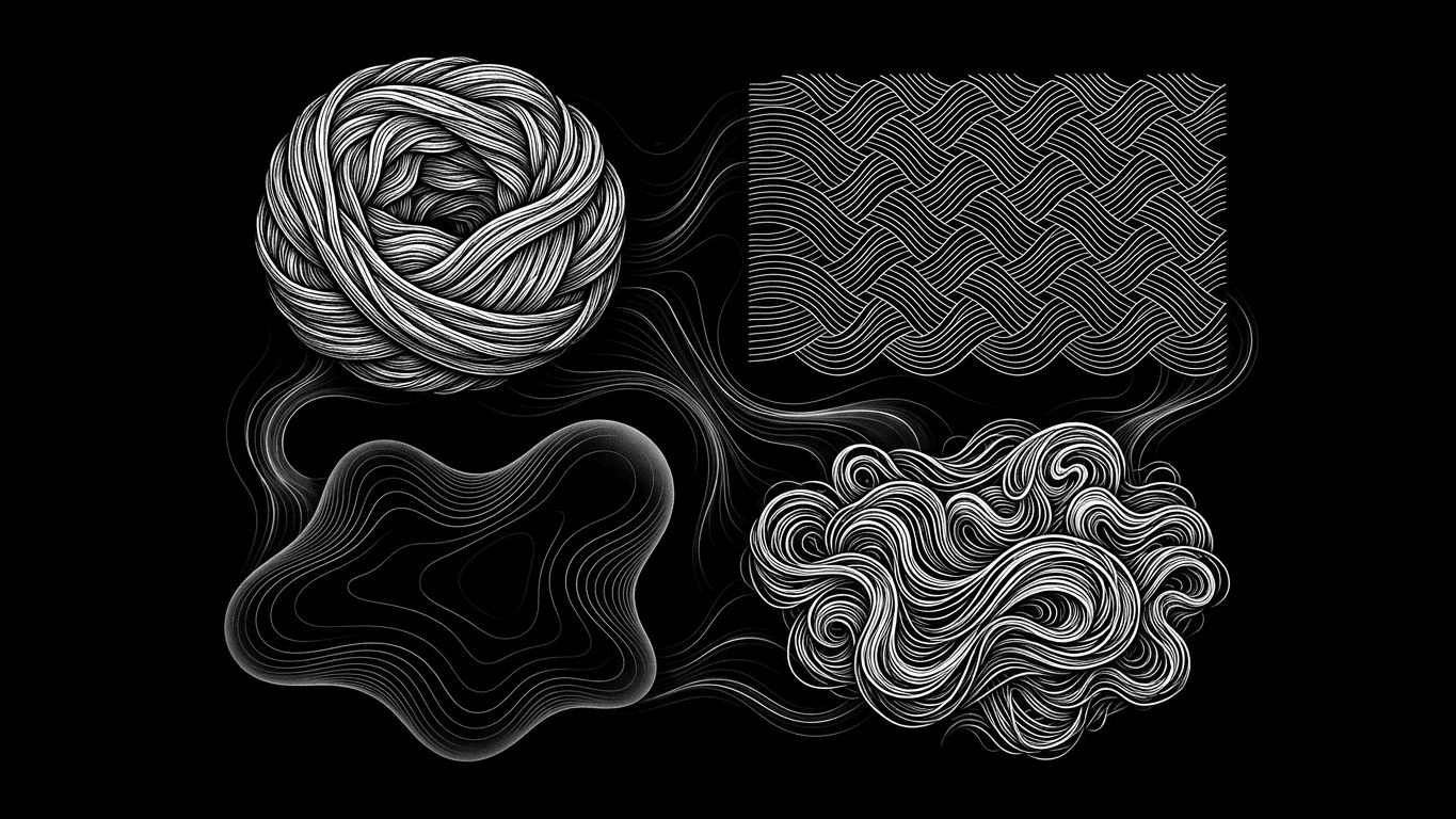 Four different custom patches displaying varying textures like embroidery, fine weaving, and smooth rubber.